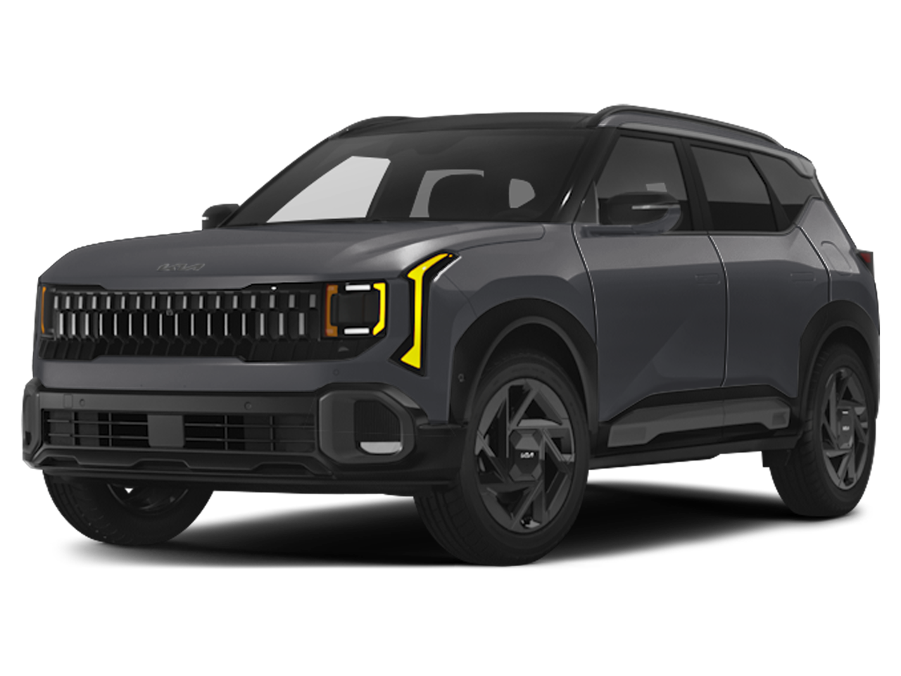 2027 Kia Seltos X-Line in White — front three-quarter view